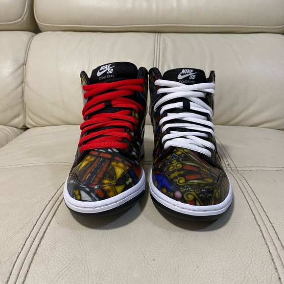 Size 9.5 Nike SB/Dunk. Concepts, Stained Glass.New/DEADSTOCK. 100% Authentic. main image 8
